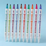 Pack of 10 Highlighter Pens with Luminous Magic Invisible Ink