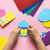 Pack of 10 A4 Orange Glitter EVA Foam Sheets