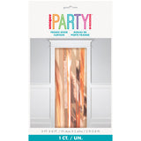 Rose Gold Fringe Door Curtain, 3 x 8 ft