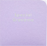 Contemporary Patterned Design Braille Birthday Card for Grandma