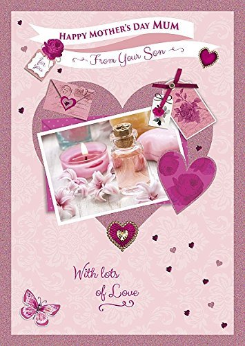 Mum From your Son Traditional Nice Verse Mother's day Greeting Card 