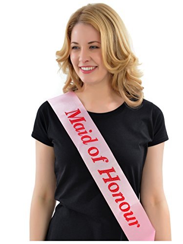 Maid of Honour Pink Hen Party Sash