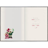 Boofles Kissing Boyfriend Christmas Card