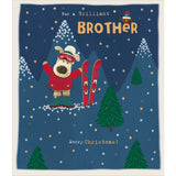 Boofle with Snow Boots and Skies Brother Christmas Card