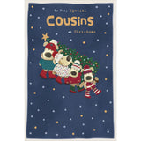 Boofles Holding Xmas Tree Cousins Christmas Card