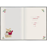 Boofles Sat On Sofa Granny & Grandad Christmas Card