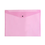 Pack of 12 Janrax A3 Pink Document Wallets - Button Stud Folder
