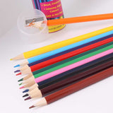 12 Full Size Colouring Pencils in Metal Tin Box with Sharpener