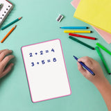 A4 Double Sided Magnetic Erasable MDF Plain Whiteboard With Black Border