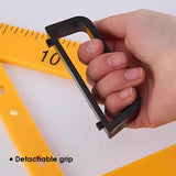 Pack of 5 Pieces Math Geometry Blackboard and Whiteboard Teaching Equipment Set
