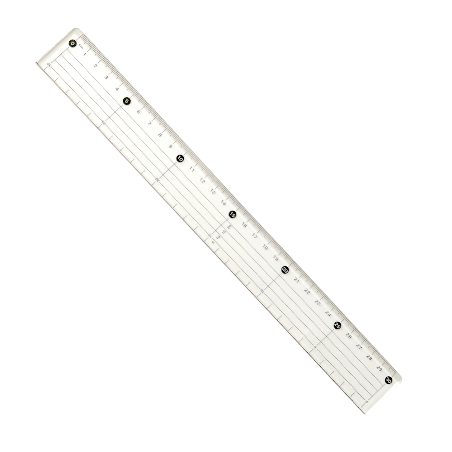 30cm Acrylic Cutting Ruler with Steel Edge