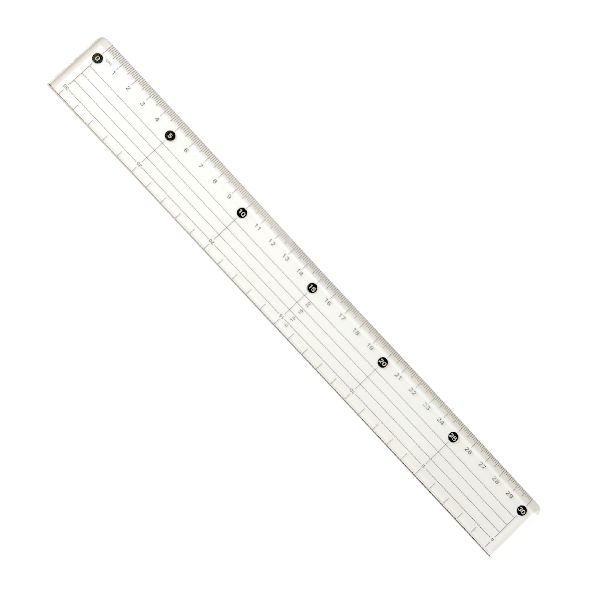 30cm Acrylic Cutting Ruler with Steel Edge