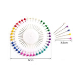 Pack of 80 Assorted Colour Dress Pins 38mm - Sewing