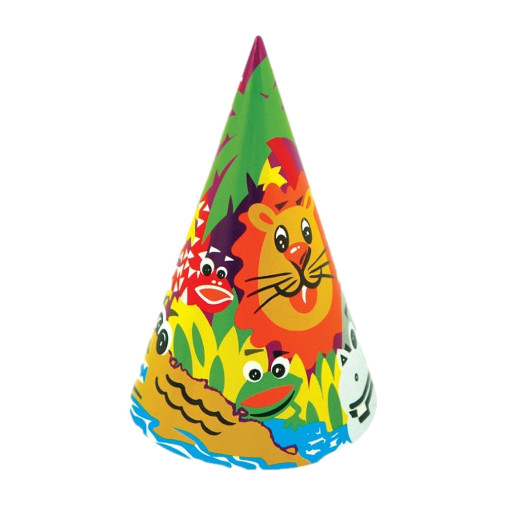 Animal Jungle Theme Party Hat Cone For Kid {DC}