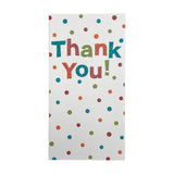 8 Pack Glitter Finished Thank You Cards with Spots