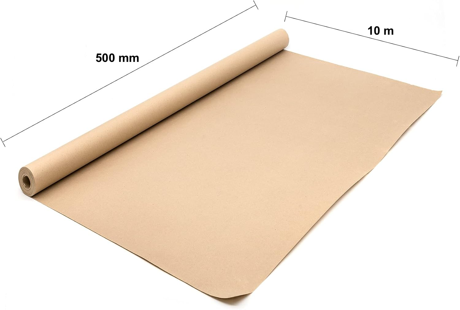 HBMX1910 Imitation Brown Kraft Paper Roll 500mm x 10m