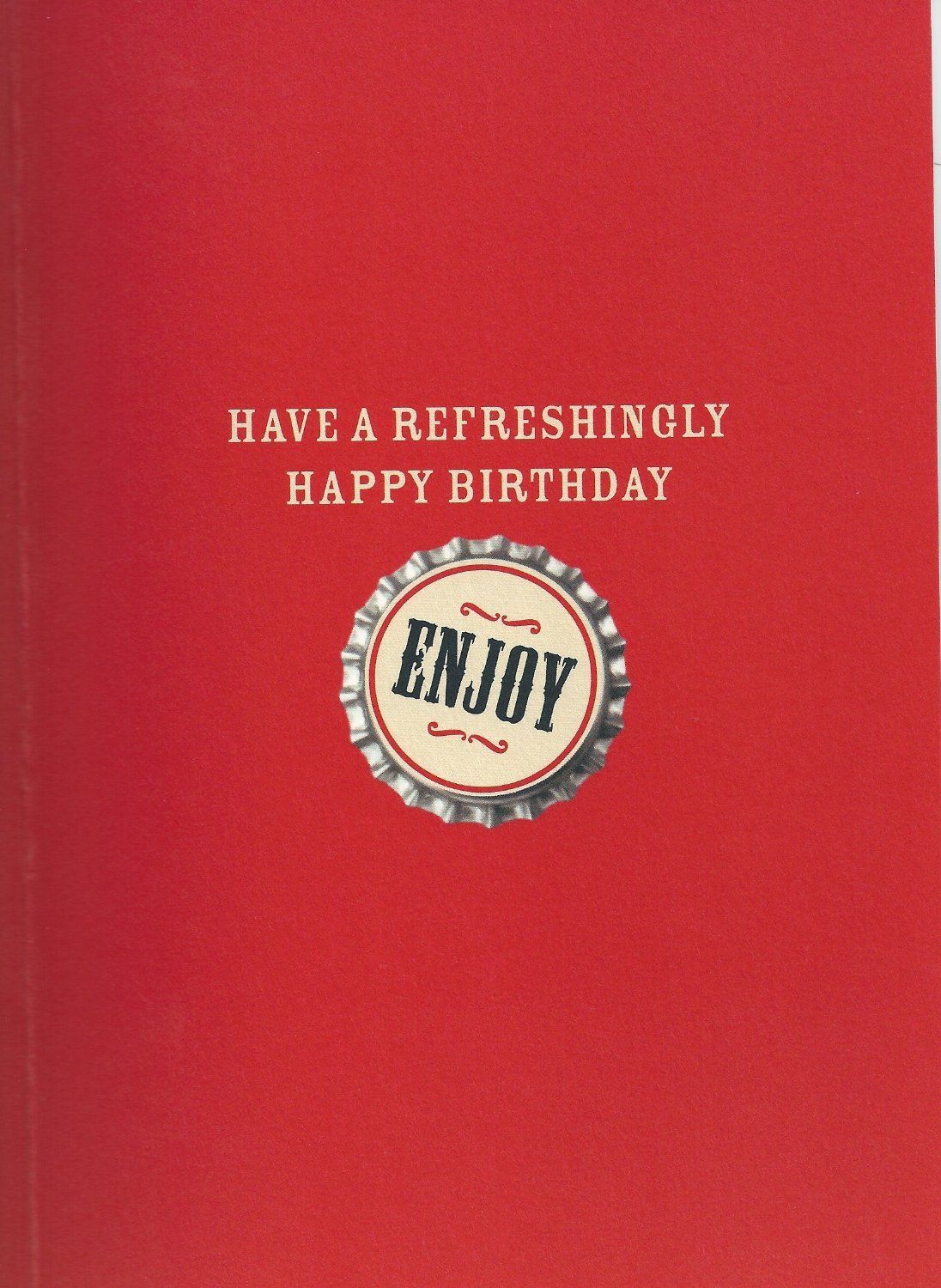 100% Birthday Boy Greeting Card Beer Design 