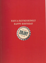 100% Birthday Boy Greeting Card Beer Design 