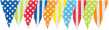 Multi Mix Bunting 10m with 20 Pennants