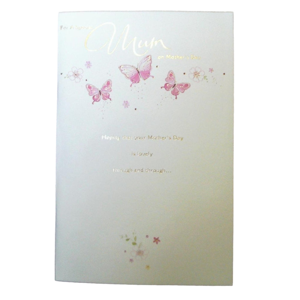 Special Mum Pop Up Lovely Butterfly & Flower Mother's Day Card