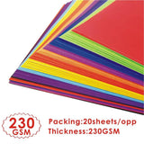 Pack of 20 A2 Bristol Board Brown Coffee Colored Craft Papers 230gsm