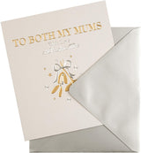 Christmas Studio Card for 'Both My Mums' with Simple Gold Foiled Design {DC}
