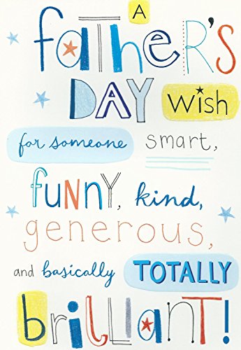 Someone Smart A Father's Day Wish Art Text Design Card 