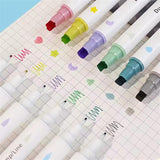 Pack of 6 Dual Tip Stamp Markers
