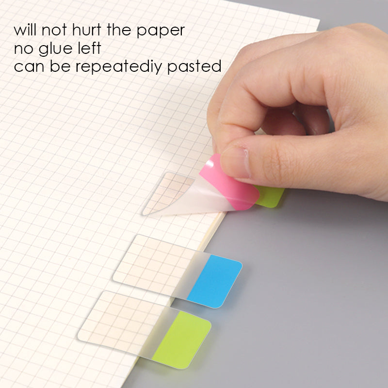 Pack of 45 PET Sticky Index Page Markers 25 x 38mm