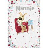 Boofle With Coffee Mug Nannie Christmas Card