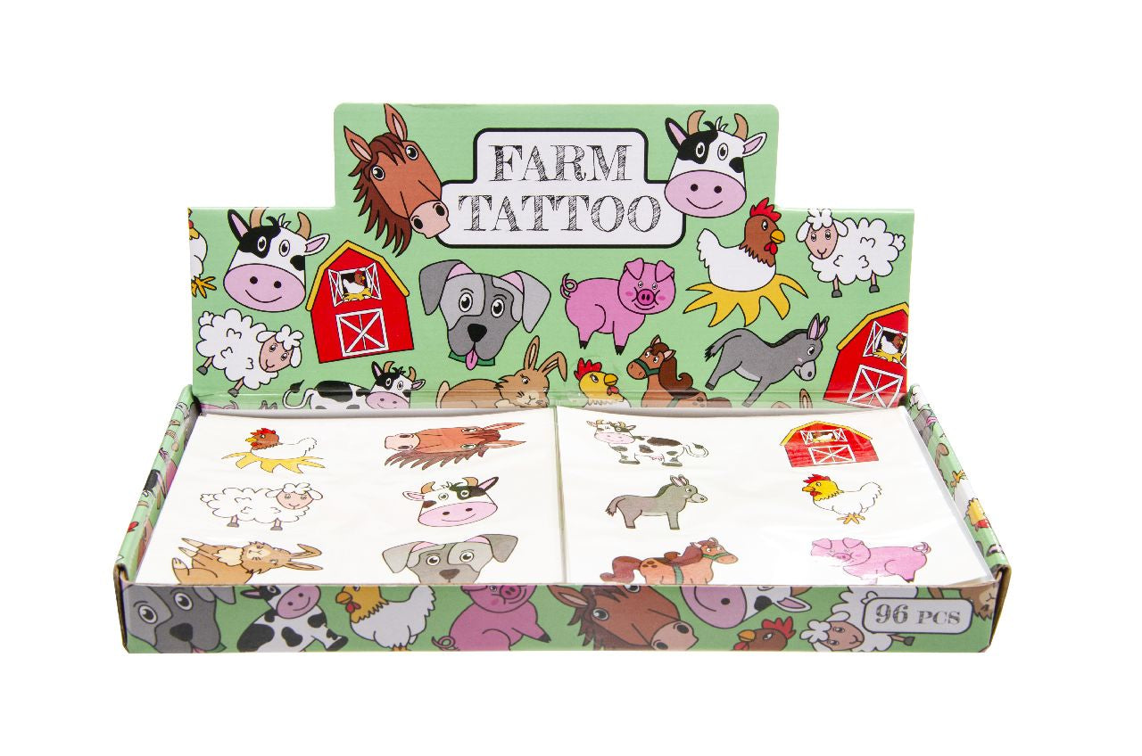 6 Pieces Farm Animals Tattoos