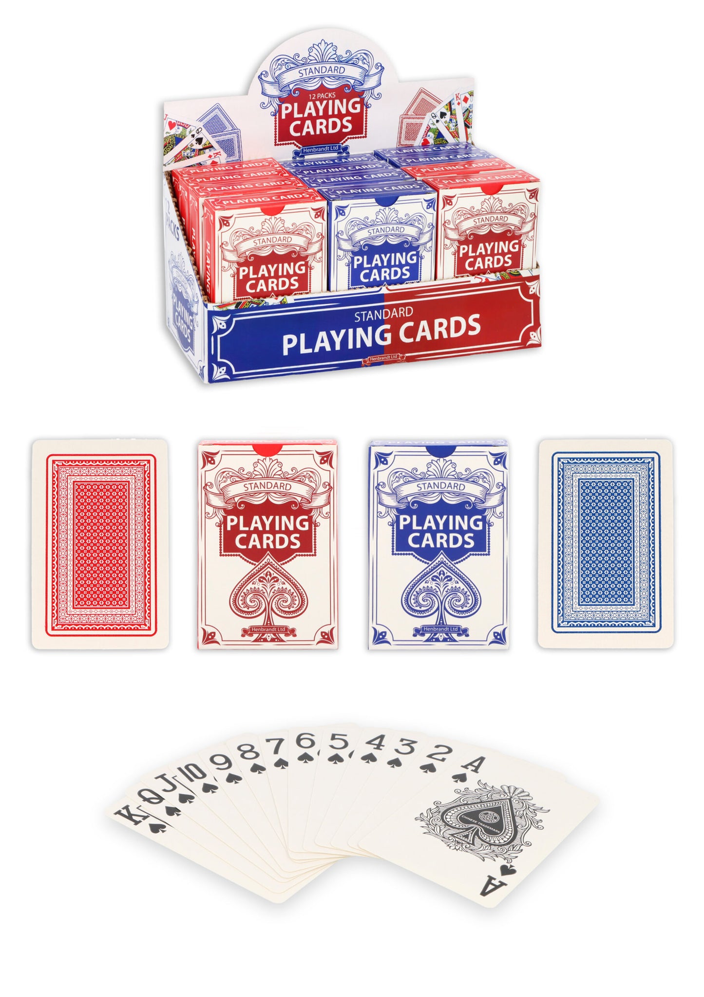 Standard Playing Card - Poker Bridge Card Game Set for Adults Family Entertainment Parties Clubs Casinos Tournaments