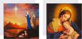 Traditional Religious Nativity Scene 16 Pack 2 Designs Charity Christmas Cards