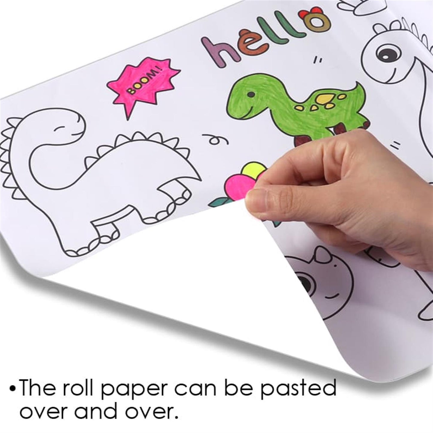 Cute Animals Cartoon DIY Long Painting Paper Roll for Kids 30×300cm