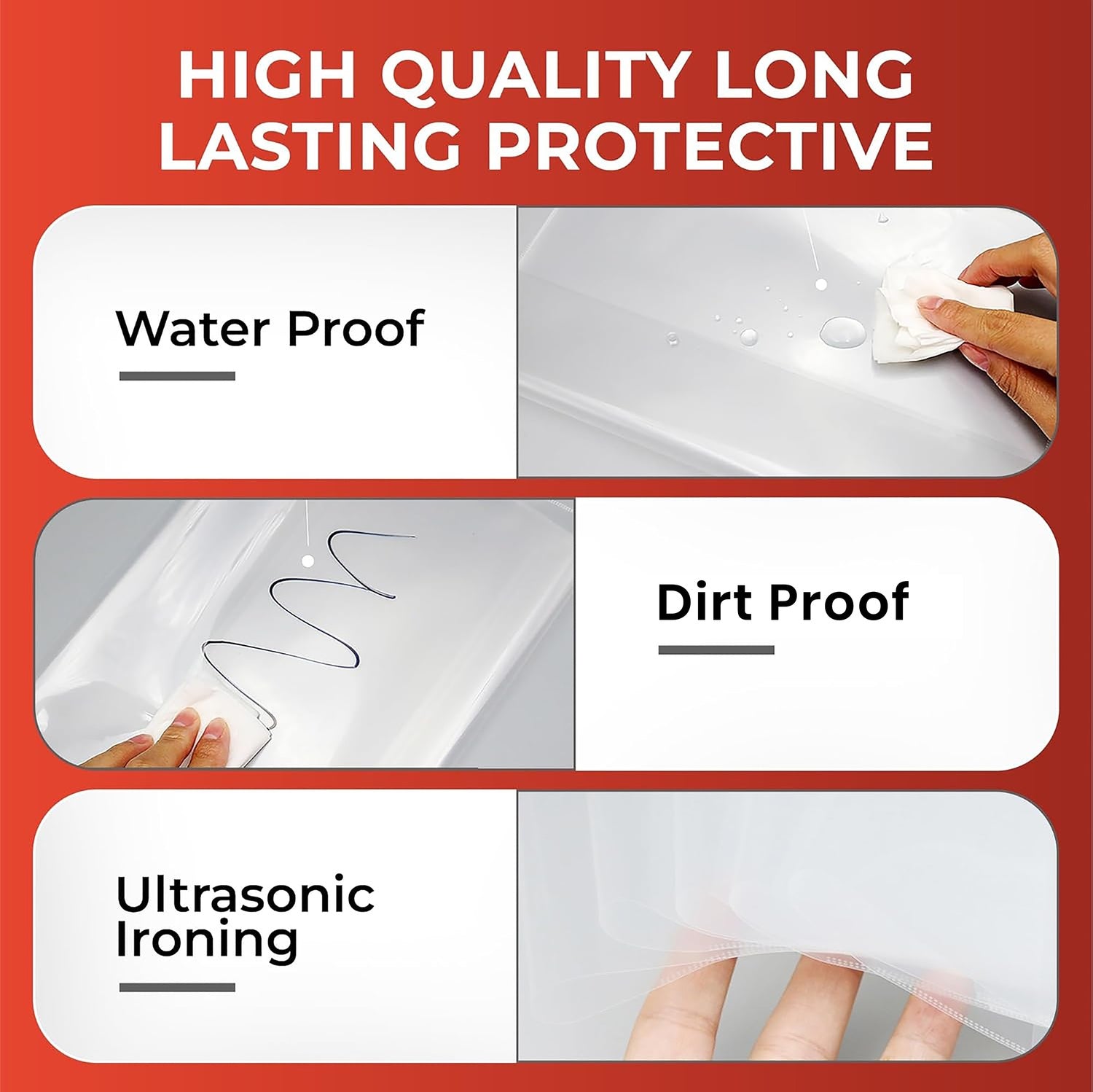 Pack of 10 A4 Clear Exercise Book Covers by Janrax