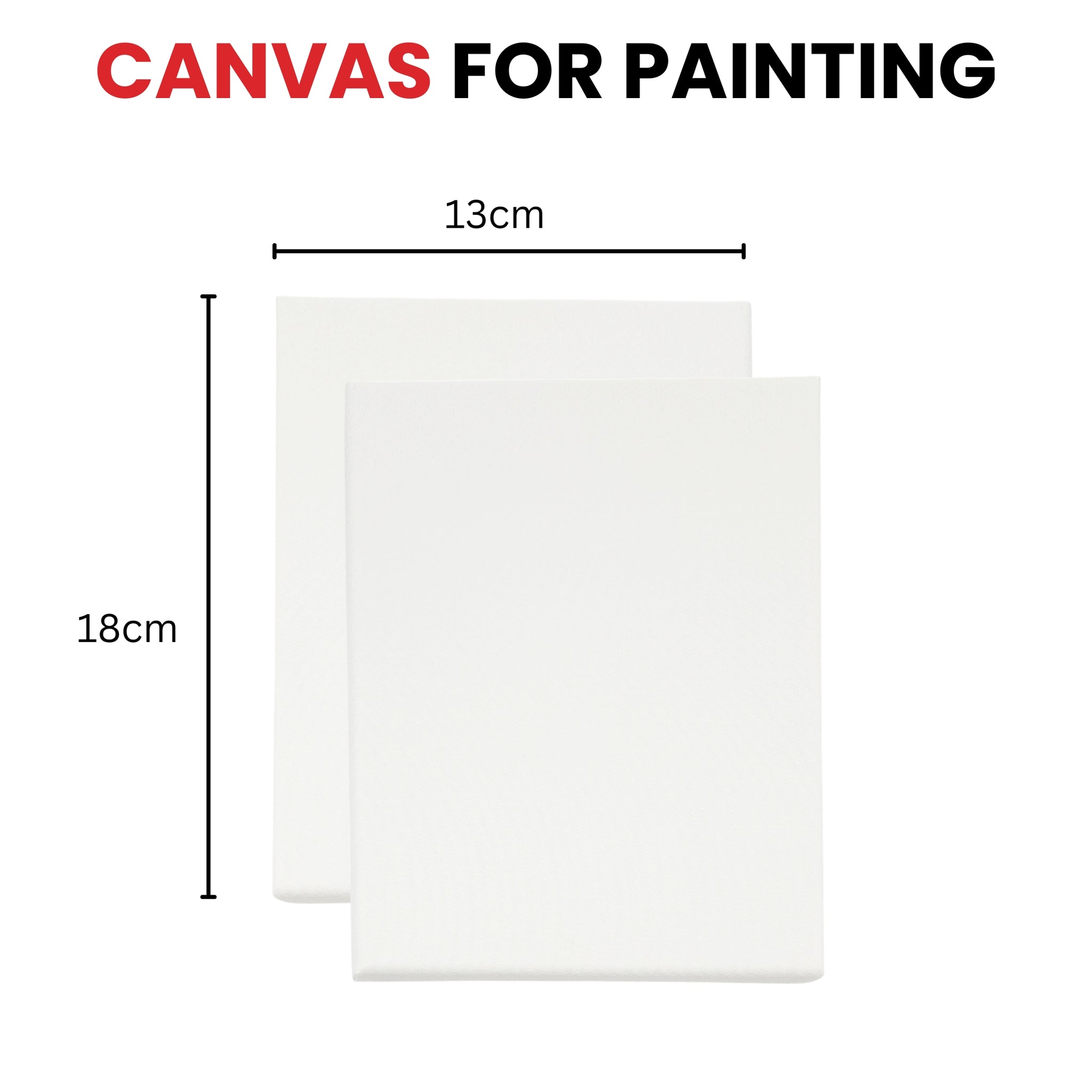 13x18cm Stretched Mini Canvas 280gsm