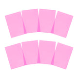 Pack of 8 A5 Plain Pink Dyslexia Overlay Reading Sheets – PET Material, Rounded Corners