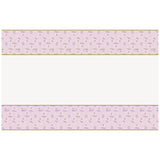 54" x 84" Ballerina Pink & Gold 1st Birthday Plastic Table Cover
