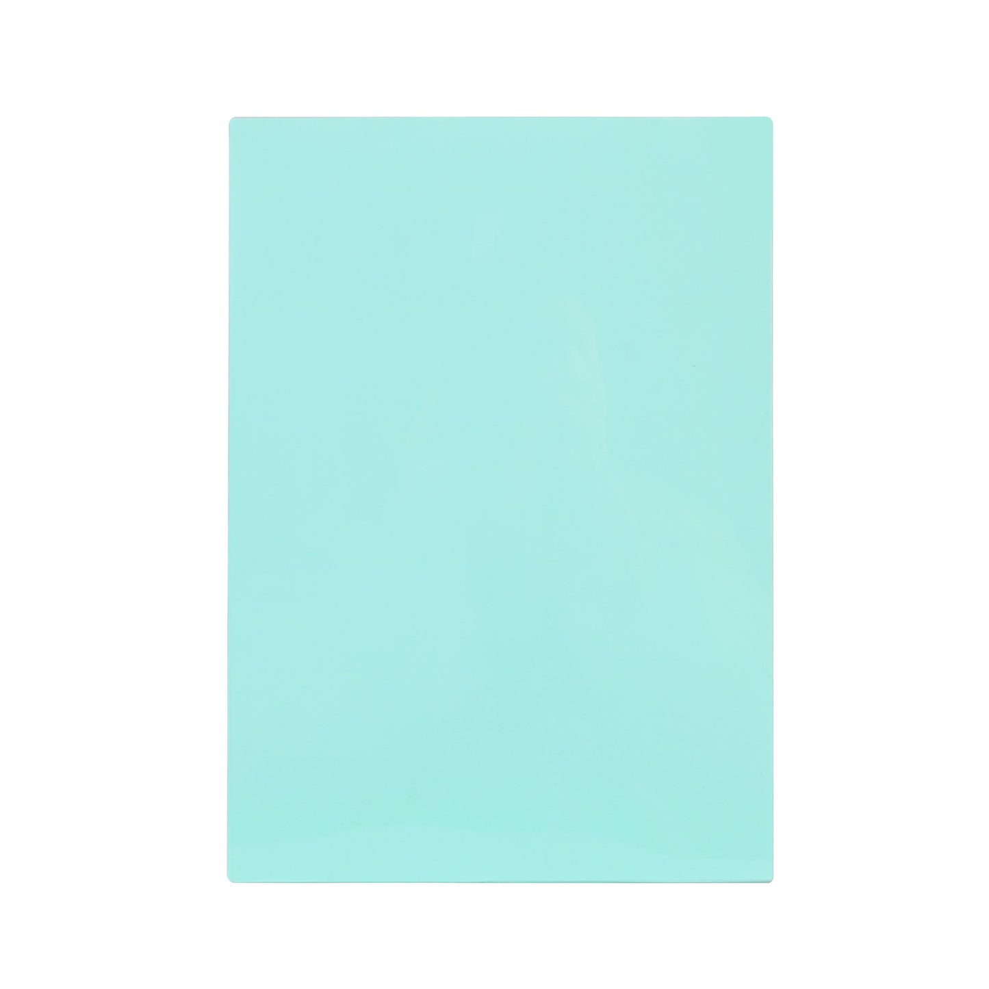 Pack of 8 A4 Plain Cyan Dyslexia Overlay Reading Sheets – PET Material, Rounded Corners