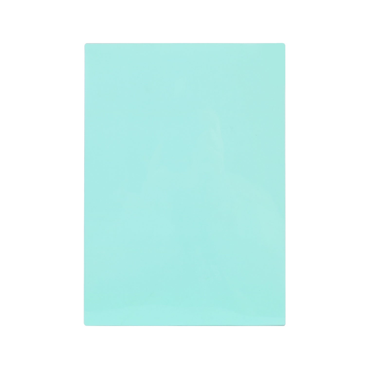 Pack of 8 A4 Plain Cyan Dyslexia Overlay Reading Sheets – PET Material, Rounded Corners