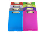Pack of 12 Assorted Colour A4 Clipboard Box Files