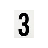 Waterproof Wheelie Bin Black Number 3 Sticker