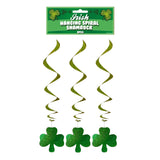 Hanging Spiral Shamrock Decoration