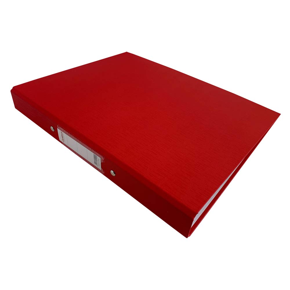Pack of 10 A4 Assorted Colour Paper Over Board Ring Binders by Janrax