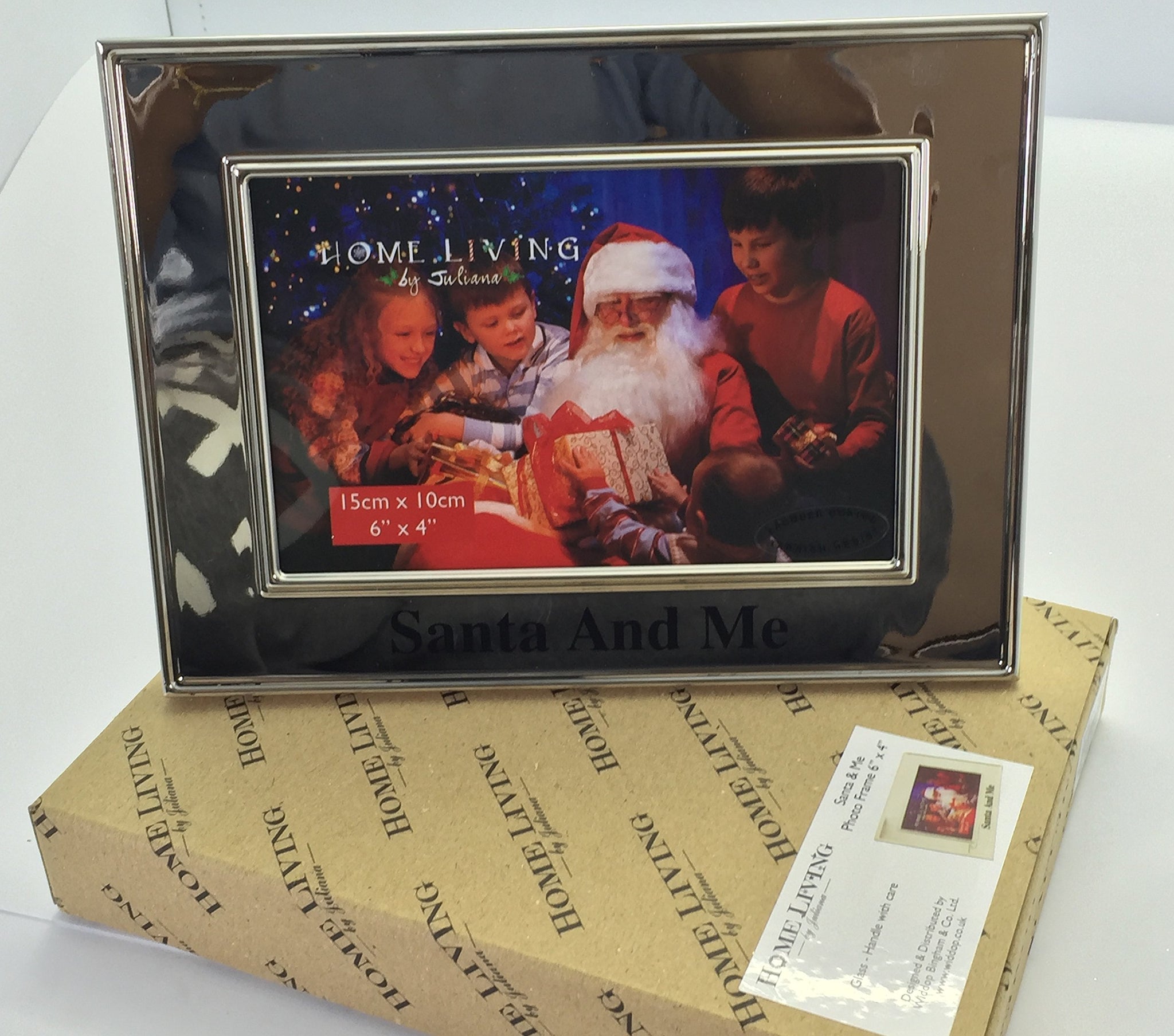 Santa and Me Silver Plated 6x4 Picture Frame