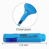 Pack of 10 Pink Coloured Highlighter Pens - Chisel Tip