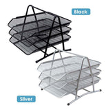 Black Office Mesh Tray For Organizer 35 × 30 × 27cm