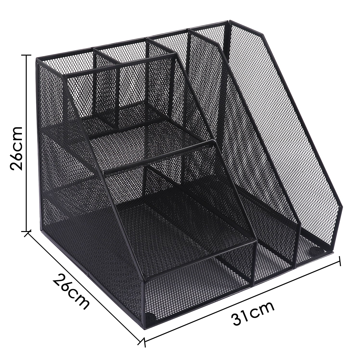 Multiple Compartment Office Mesh Desk Organiser