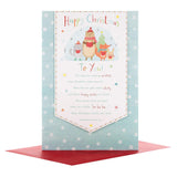 Hallmark Medium Happy Christmas Card 'Happiness' 