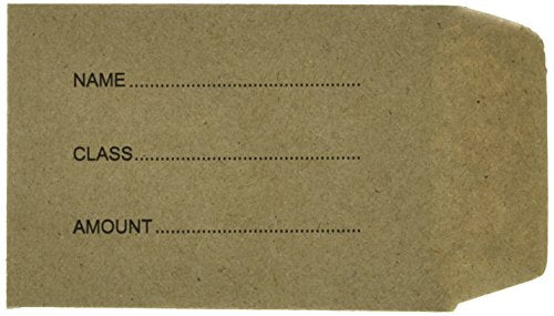 Pack of 80 School Dinner Money Wallets Envelope - 70x105mm